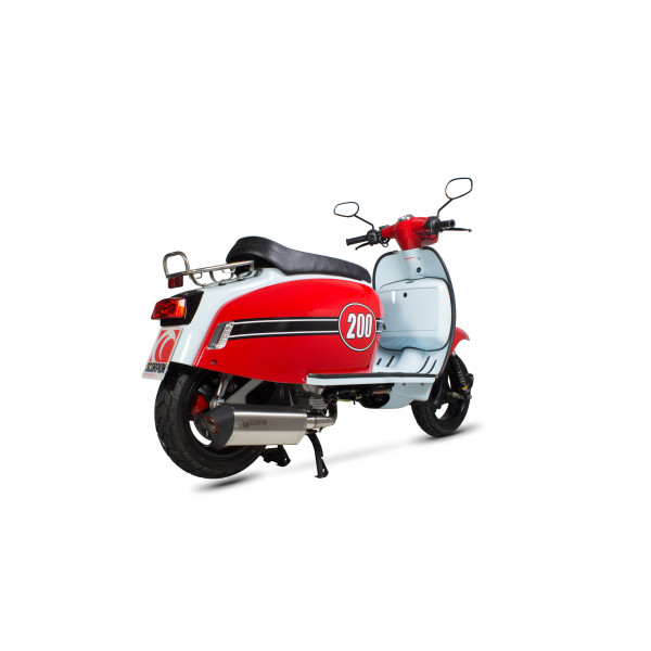 Scorpion Exhaust Scomadi TL200 2018 - 2019 Serket Parallel Full System Brushed Stainless Steel Sleeve
